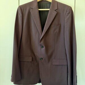 Theory men's Chambers Suit Set - burgundy